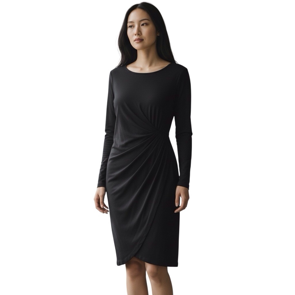 My Tribe Draped Dress Women Color Black Size M